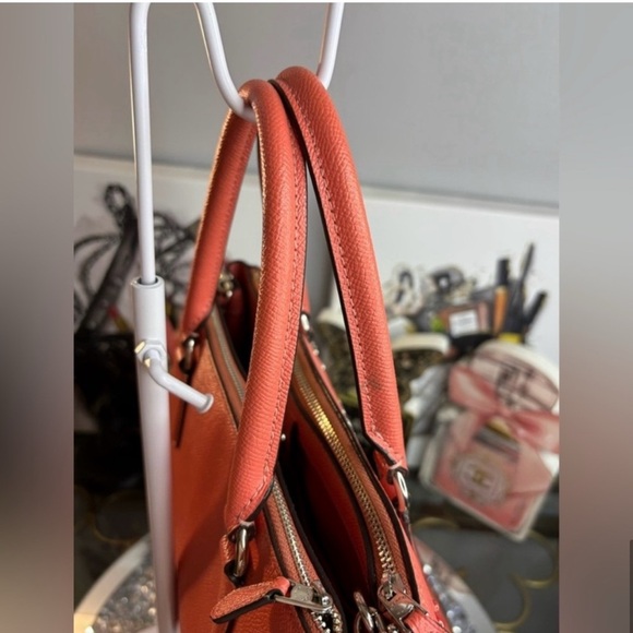 🌟COACH 🌟Storypatch Coral Studded
Leather Surrey Bag & Wallet Set F55600/EUC - Picture 9 of 14